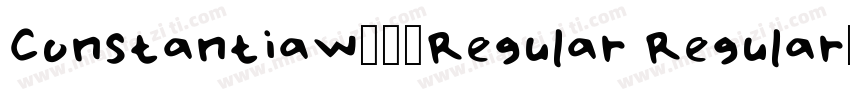 ConstantiaW01-Regular Regular字体转换